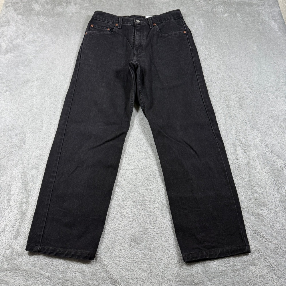 Vintage Levis 550 Jeans Men 30x32 (Fits 31x28) Black Relaxed Fit Denim 00s Y2K
